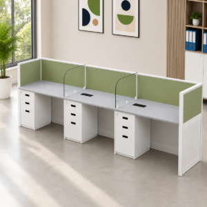 3 seater office workstation