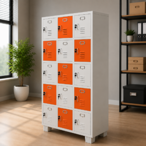 18 door steel locker cabinet